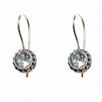 Cercei Argint Blue Topaz Laura