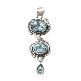 Set Bijuterii Argint Blue Topaz Baby Blue