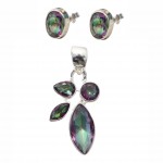 Set Argint Topaz Mistic Senzi