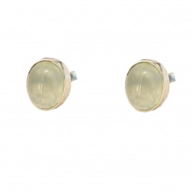 Set Argint Prehnit Peridot Perlă și Ametist Verde Tibet