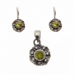 Set Argint Peridot Valetta