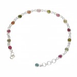 Bratara Argint Turmaline Multicolore Candy