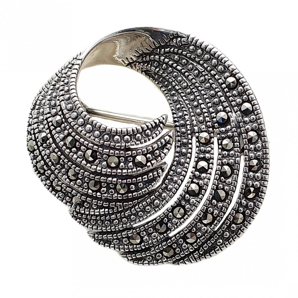Brosa Pandantiv Argint Marcasite Carinne