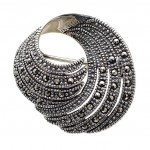 Brosa Pandantiv Argint Marcasite Carinne