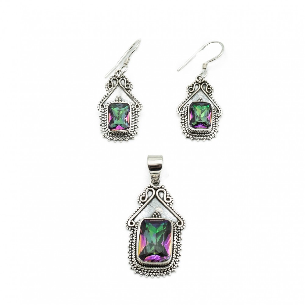 Set Argint Topaz Mistic Nicole