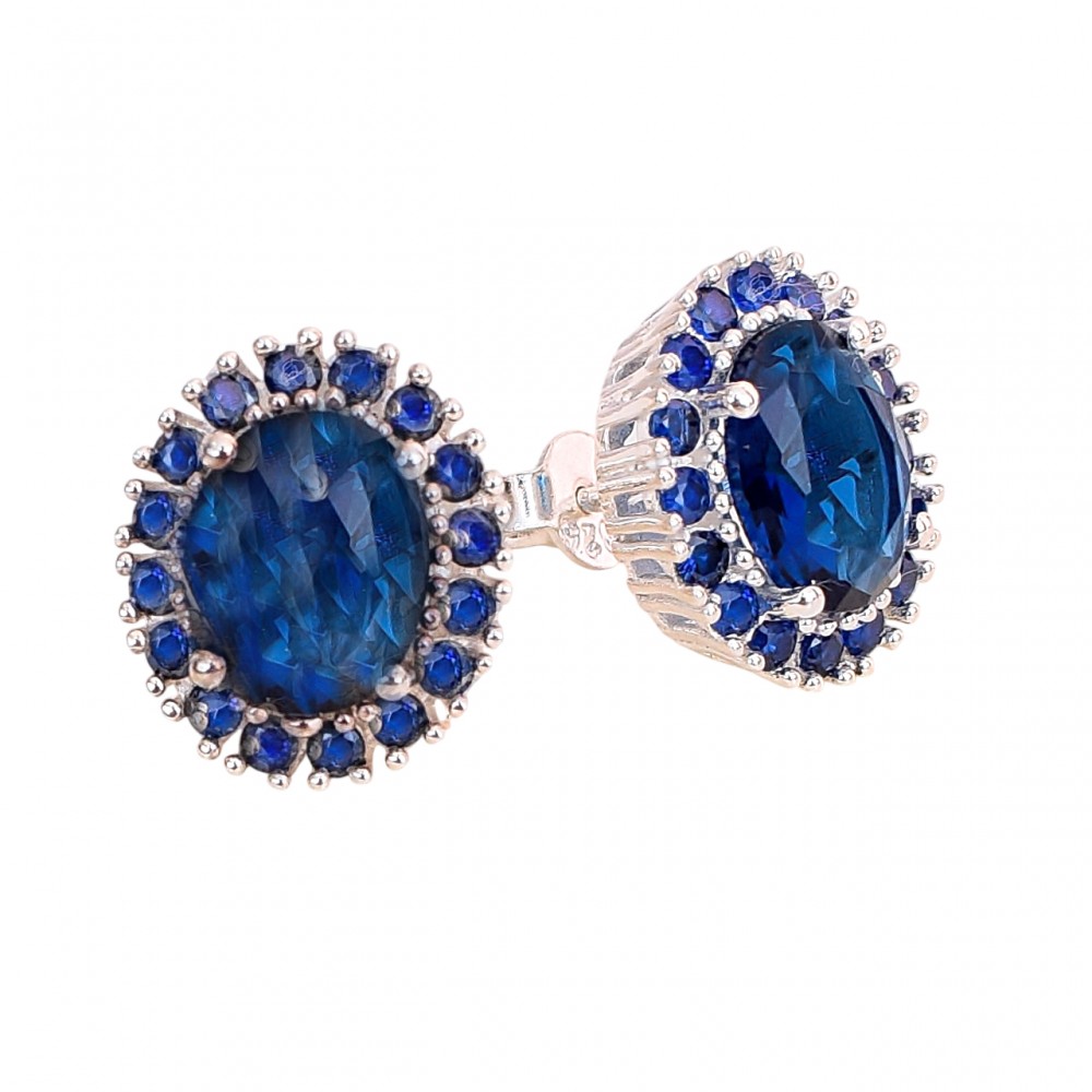 Cercei Argint Safir Hara