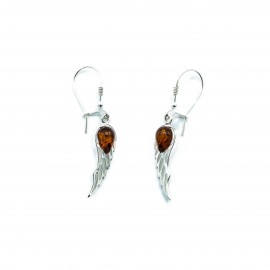 Cercei Argint Chihlimbar Angel Wings
