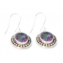 Cercei Argint Topaz Mistic Elegance