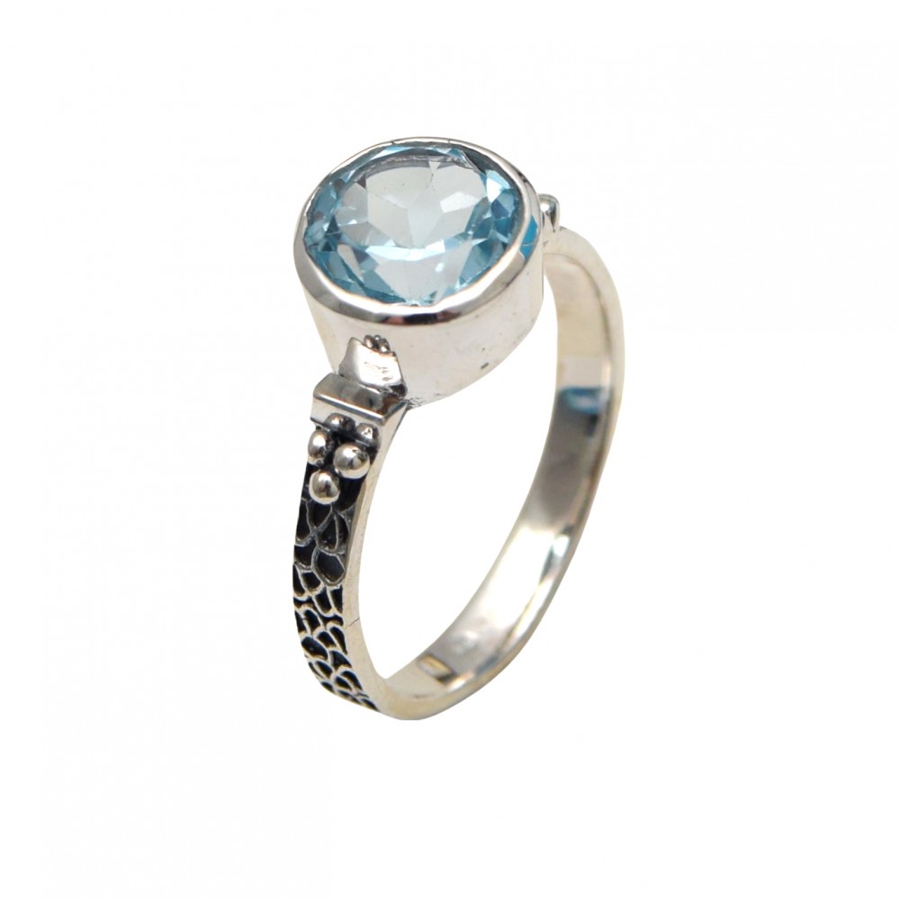Inel Argint Blue Topaz Zoey