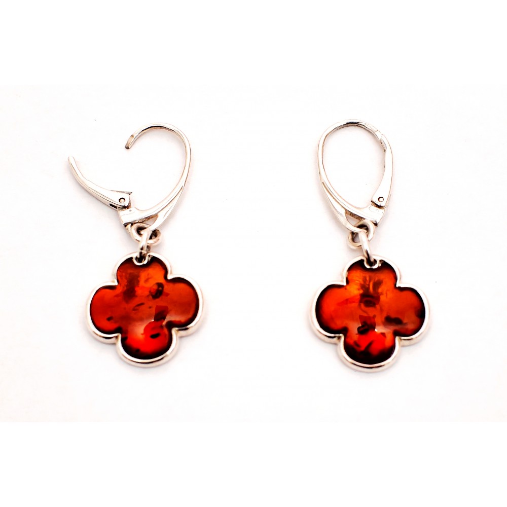Cercei Argint Chihlimbar Amber Charm