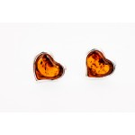 Cercei Argint Chihlimbar Silver Hearts