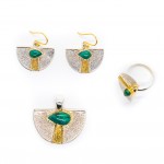 Set Argint Turcoaz Bali 