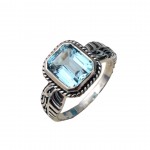 Inel Argint Blue Topaz Dalin