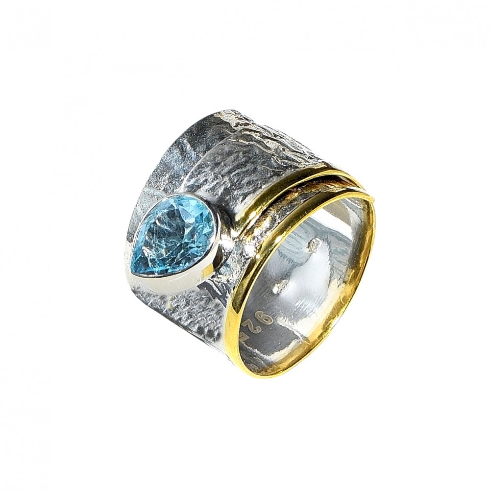 Inel Argint Blue Topaz Karis