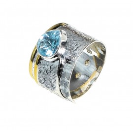 Inel Argint Blue Topaz Karis