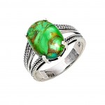 Inel Argint Turcoaz Verde Lisandro