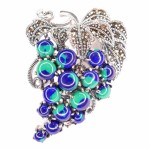 Brosa Argint Marcasite Zoisit Arynna