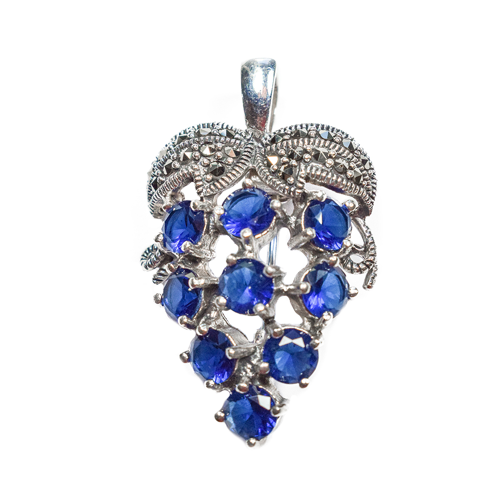 Brosa Pandantiv Argint Marcasite Zirconii Aurora