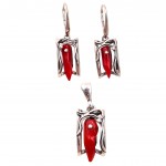 Set Bijuterii Argint Coral Robertina