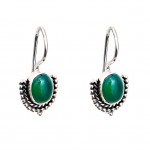 Cercei Argint Jad Verde Izumy