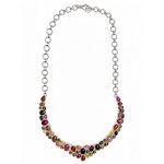 Colier Argint cu Turmaline Multicolore Stacey