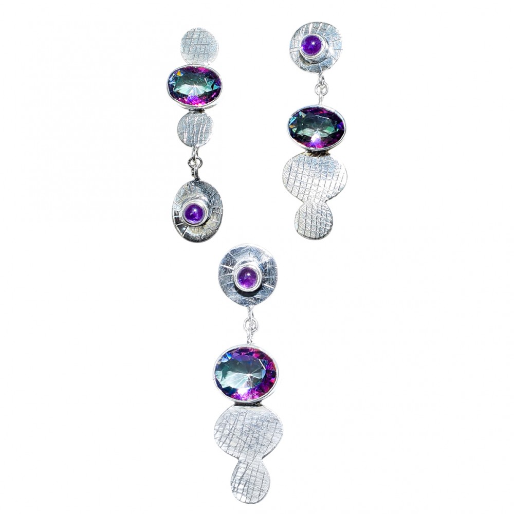 Set Bijuterii Argint Topaz Mistic Nikita
