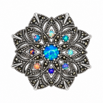 Broșă-Pandantiv din Argint cu Opal Multicolor Sitka