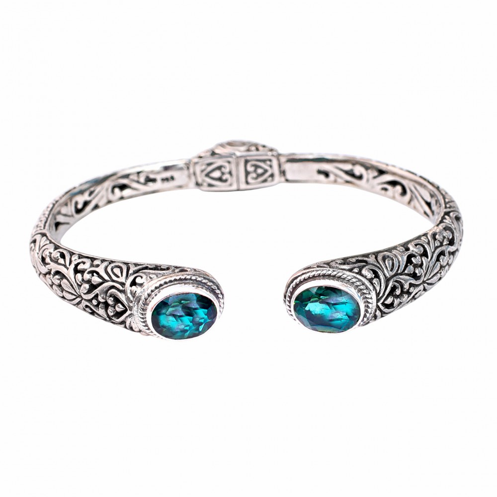 Brățară Argint Topaz Verde Miklos
