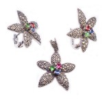 Set Bijuterii Argint Marcasite Zirconii Lora